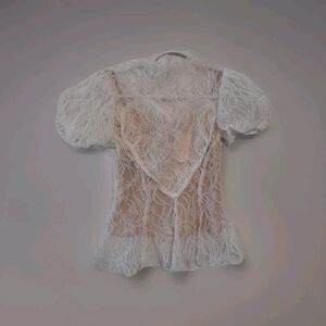 Cocosin NWT Women’s Small White Fairy Lace With Tan Camisol Inner Layer. B58